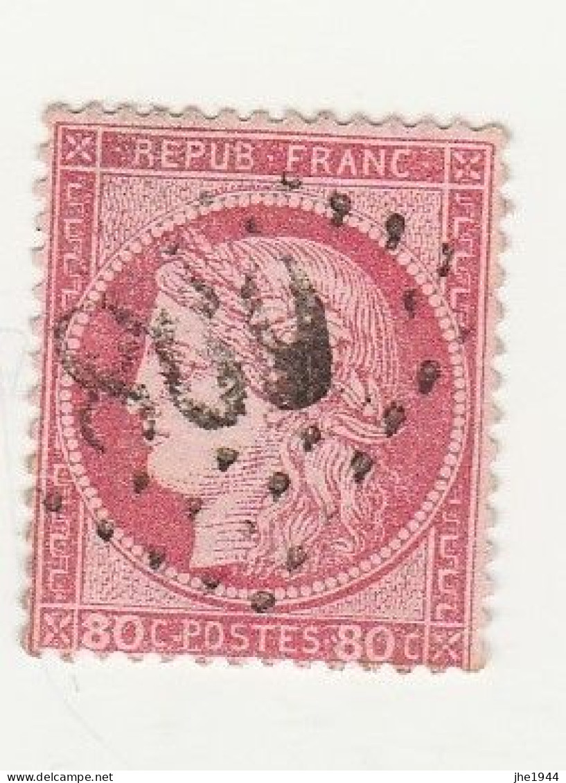 France N° 57 Ceres Dentelé III éme Rep.  Emission De Bordeaux 80 C Rose - 1871-1875 Ceres