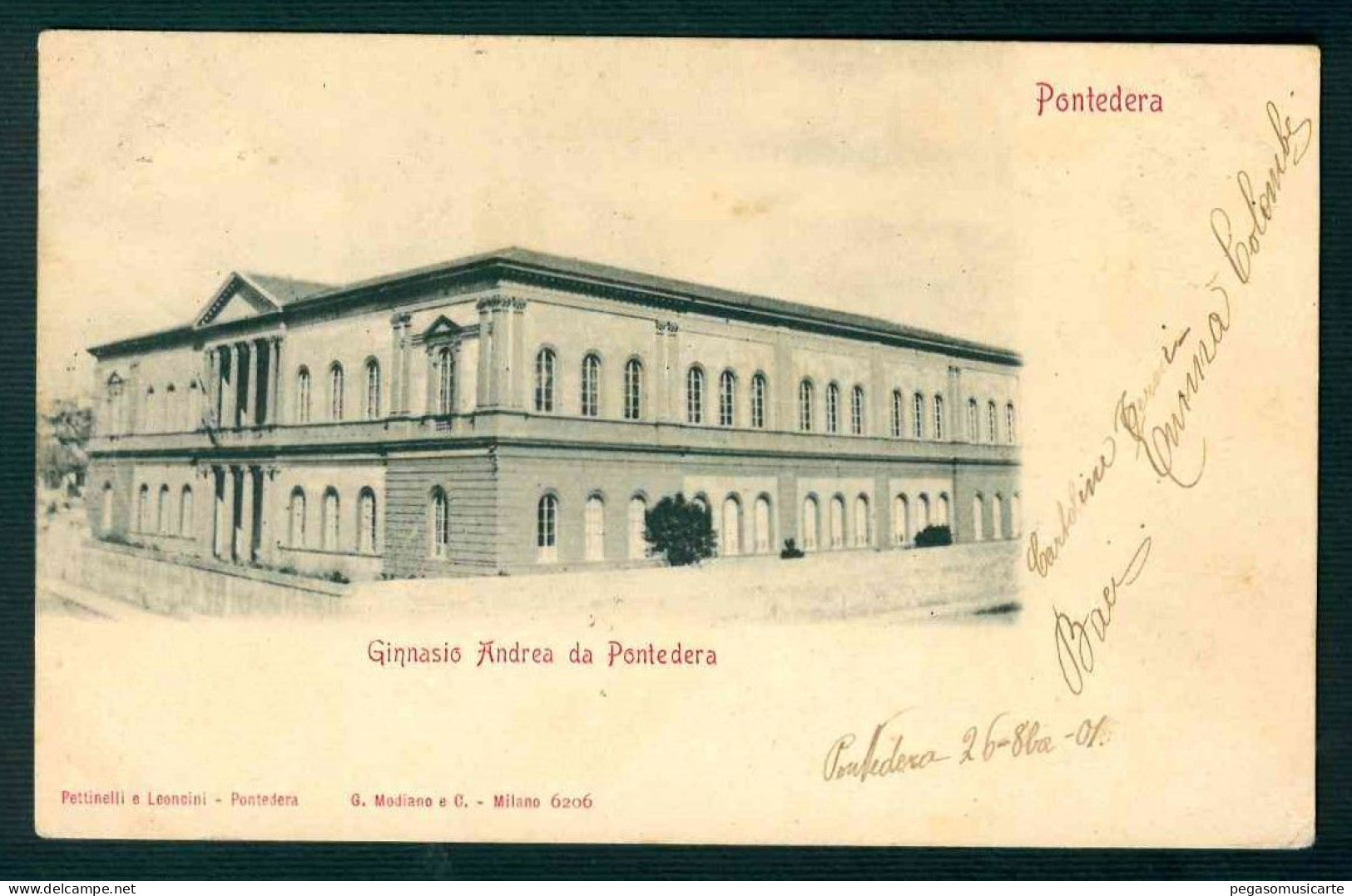 BF168 PONTEDERA - GINNASIO ANDREA DA PONTEDERA 1901 PETTINELLI E LEONCINI - PISA - Sonstige & Ohne Zuordnung