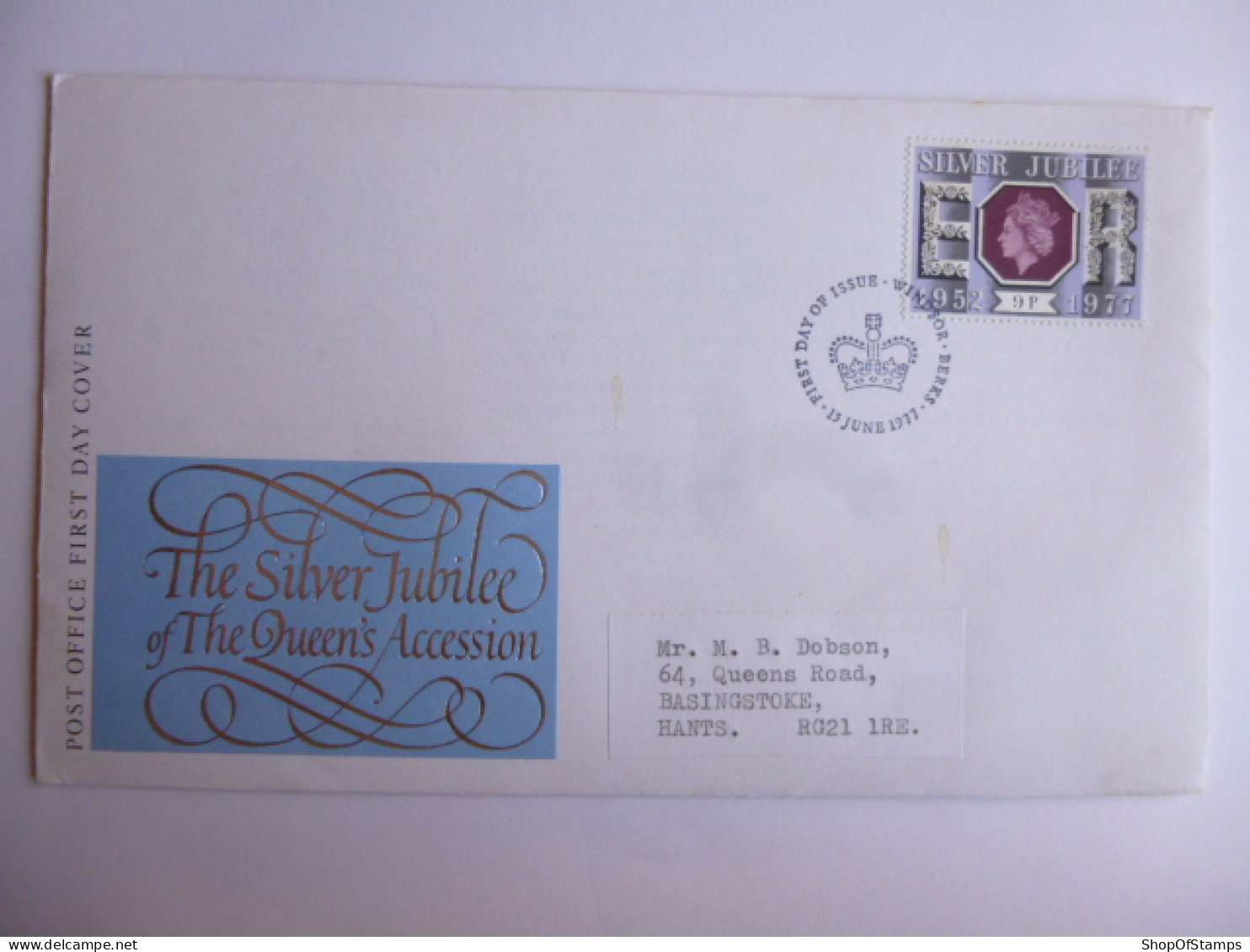 GREAT BRITAIN SG 1034 SILVER JUBILEE   FDC WINDSOR - Ohne Zuordnung