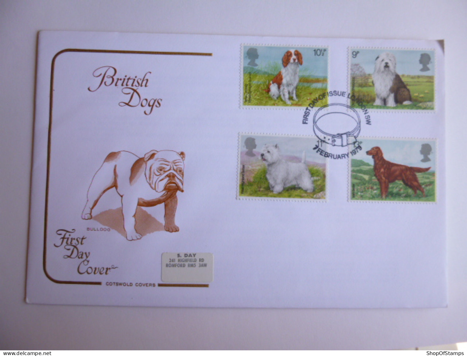 GREAT BRITAIN SG 1075 DOGS   FDC  - Unclassified