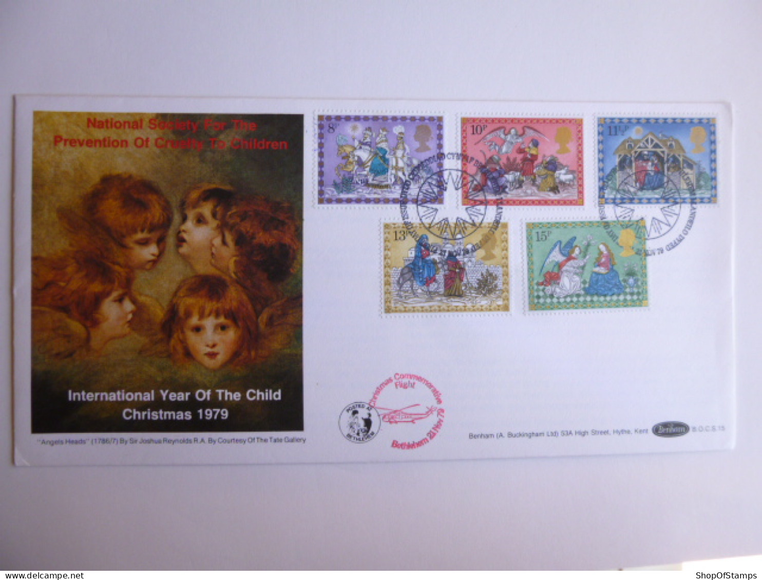 GREAT BRITAIN SG 1104-08 CHRISTMAS   FDC SPECIAL POSTMARK - Ohne Zuordnung