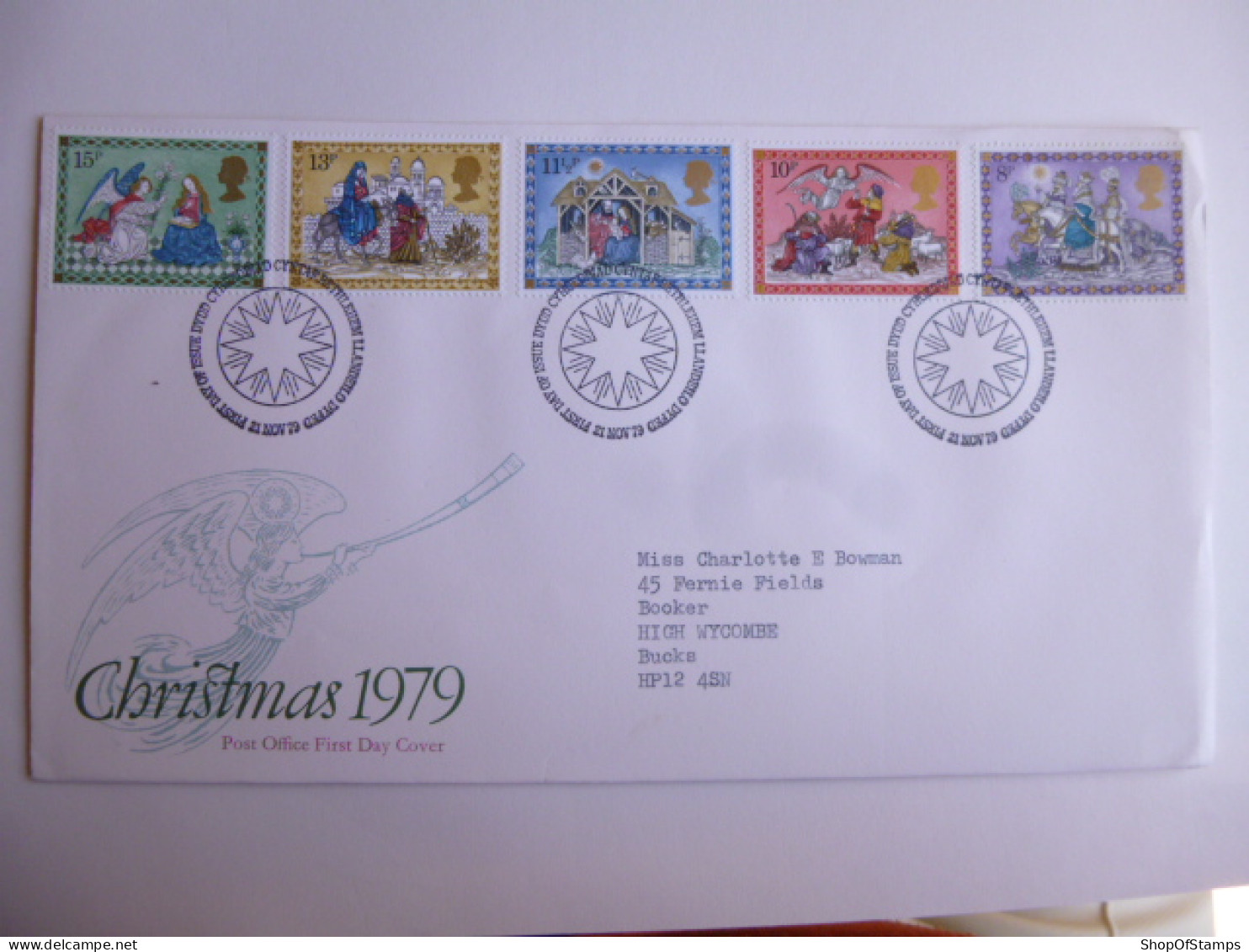 GREAT BRITAIN SG 1104-08 CHRISTMAS   FDC LLANDEILO DYFED - Ohne Zuordnung