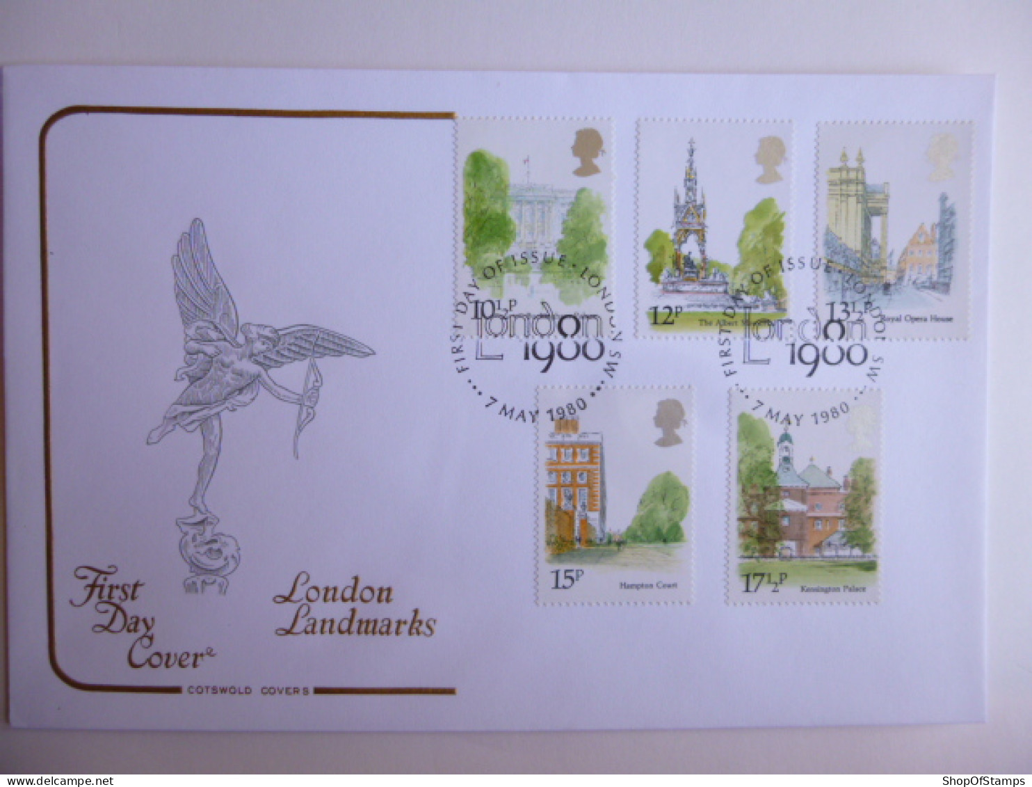 GREAT BRITAIN SG 1120-24 LONDON LANDMARKS   FDC LONDON - Ohne Zuordnung