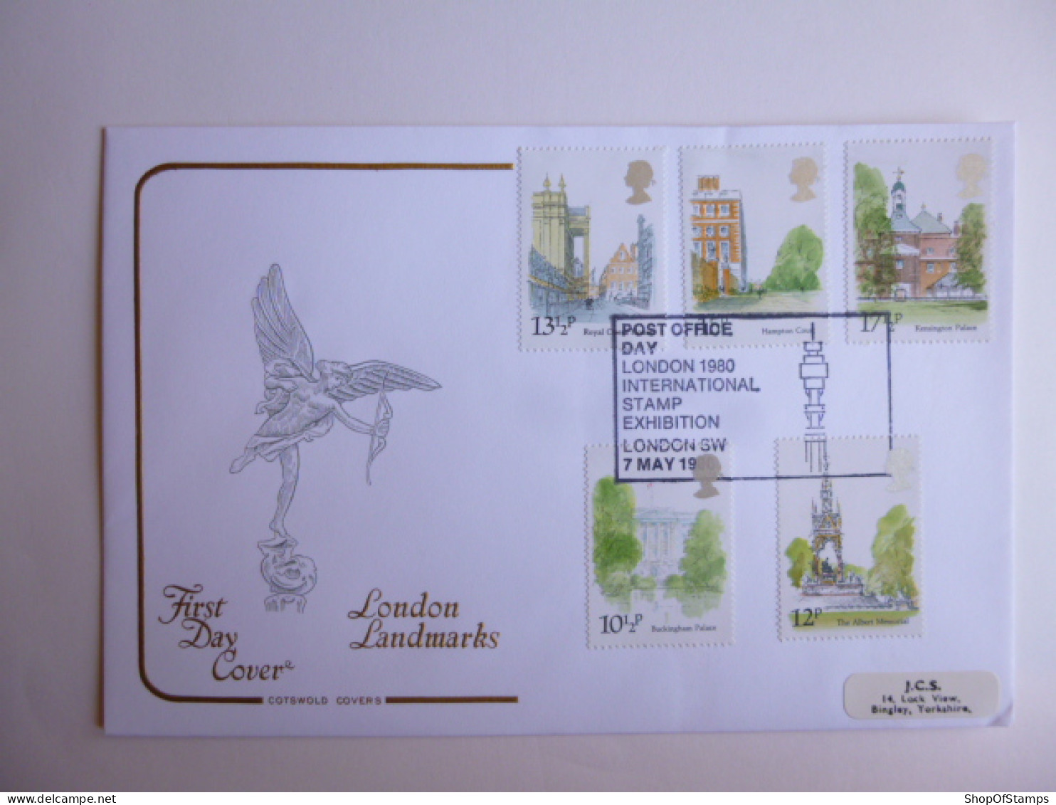 GREAT BRITAIN SG 1120-24 LONDON LANDMARKS   FDC POST OFFICE DAY POSTED AT POST OFFICE EXHIBITION POSTMARK - Non Classificati