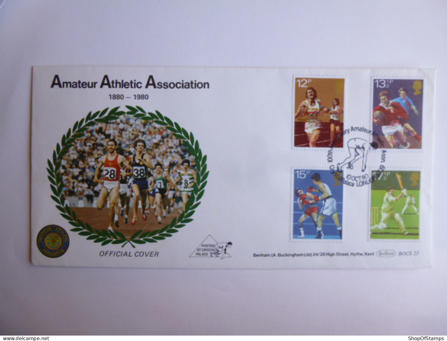 GREAT BRITAIN SG 1134-37 SPORTS CENTENARIES   FDC POSTED AT CHRYSTAL PALACE - Non Classés