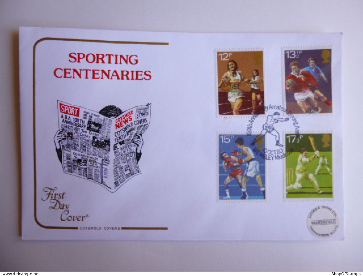 GREAT BRITAIN SG 1134-37 SPORTS CENTENARIES   FDC WEMBLEY - Unclassified