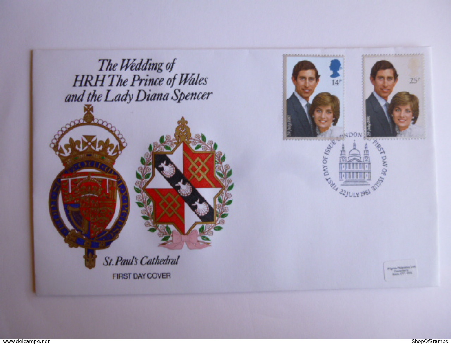 GREAT BRITAIN SG 1160-61 ROYAL WEDDING   FDC LONDON  - Unclassified