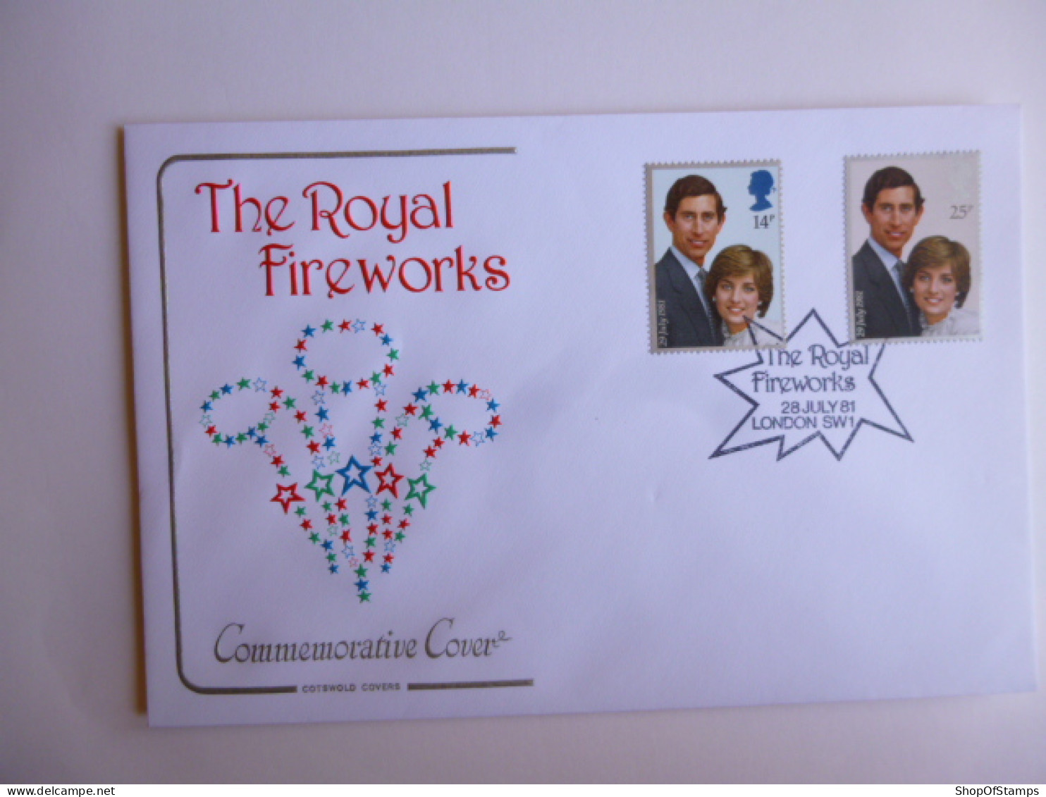 GREAT BRITAIN SG 1160-61 ROYAL WEDDING   FDC THE ROYAL FIREWORKS 28 JULY 81 LONDON - Unclassified