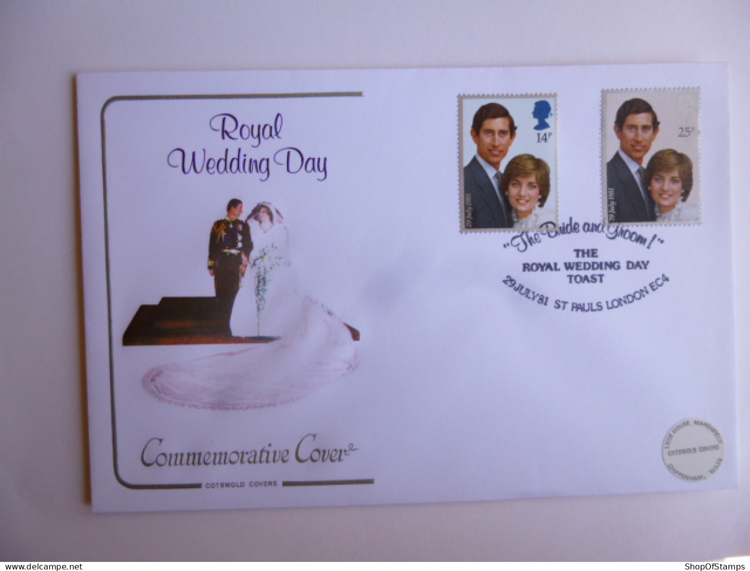 GREAT BRITAIN SG 1160-61 ROYAL WEDDING   FDC THE ROYAL WEDDING DAY TOAST ST PAUL'S LONDON - Non Classés