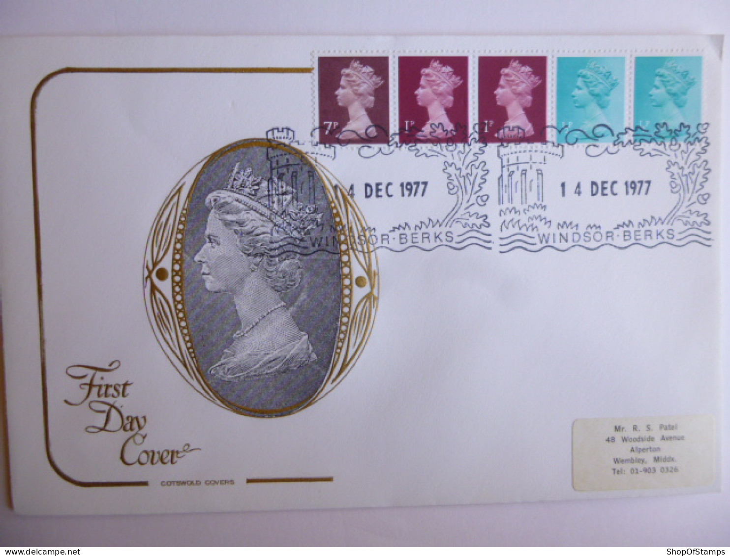 GREAT BRITAIN SG DEFINITIVES ISSUE DATED  14.12.77 FDC  - Ohne Zuordnung