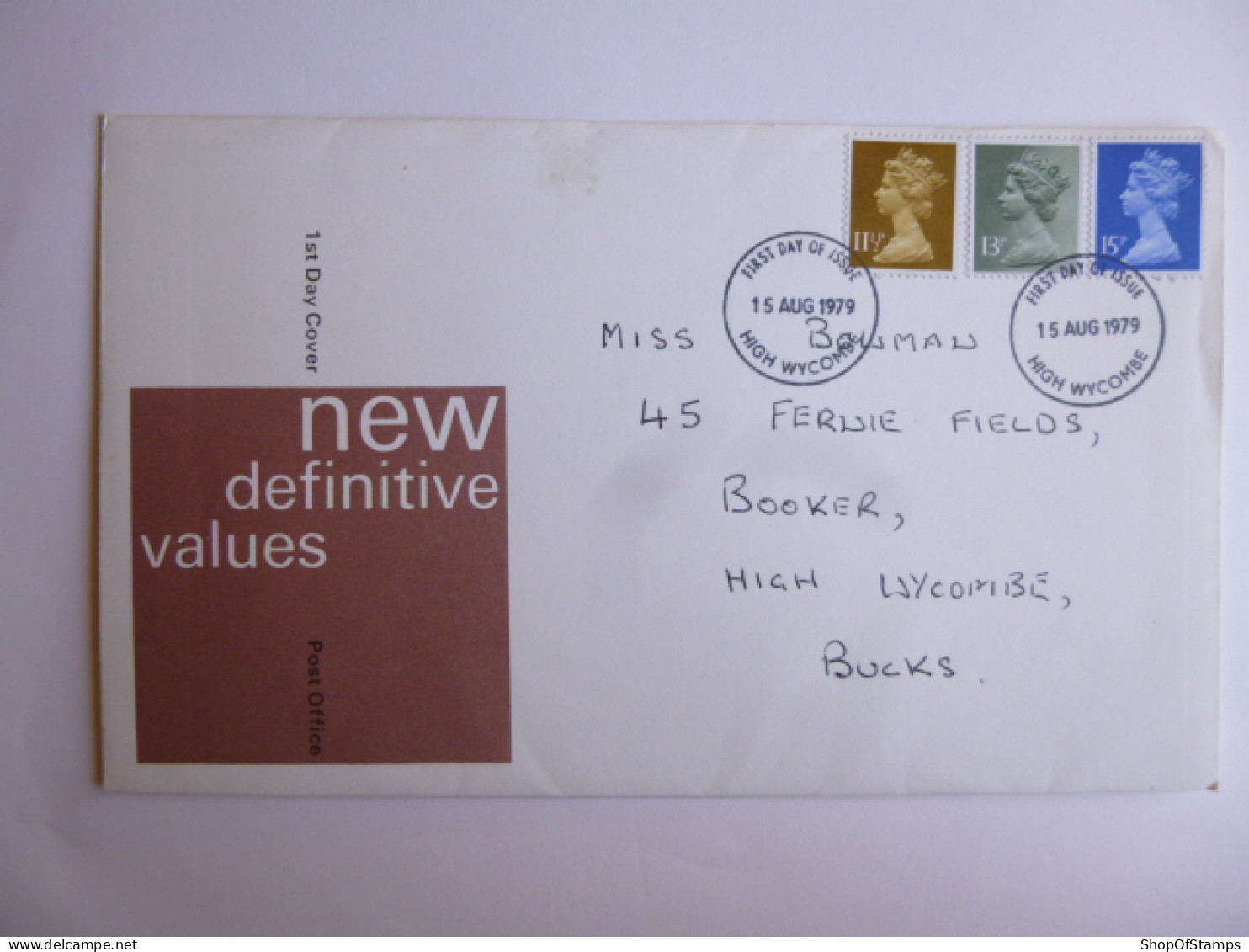 GREAT BRITAIN SG DEFINITIVES ISSUE DATED  15.08.79 FDC  - Unclassified
