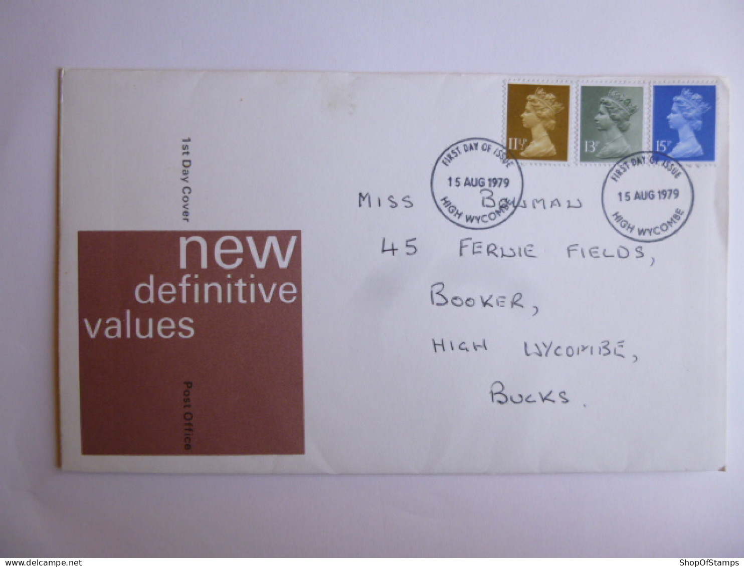 GREAT BRITAIN SG DEFINITIVES ISSUE DATED  15.08.79 FDC  - Non Classificati