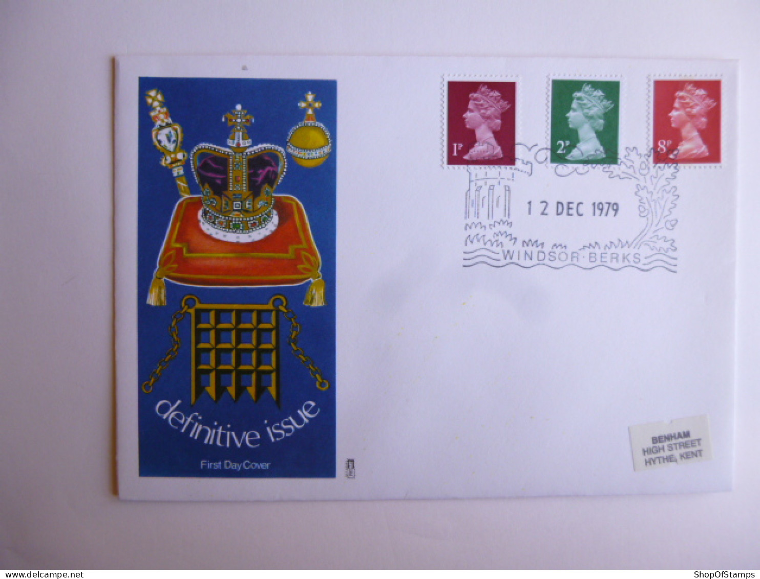 GREAT BRITAIN SG DEFINITIVES ISSUE DATED  12.12.79 FDC  - Non Classés