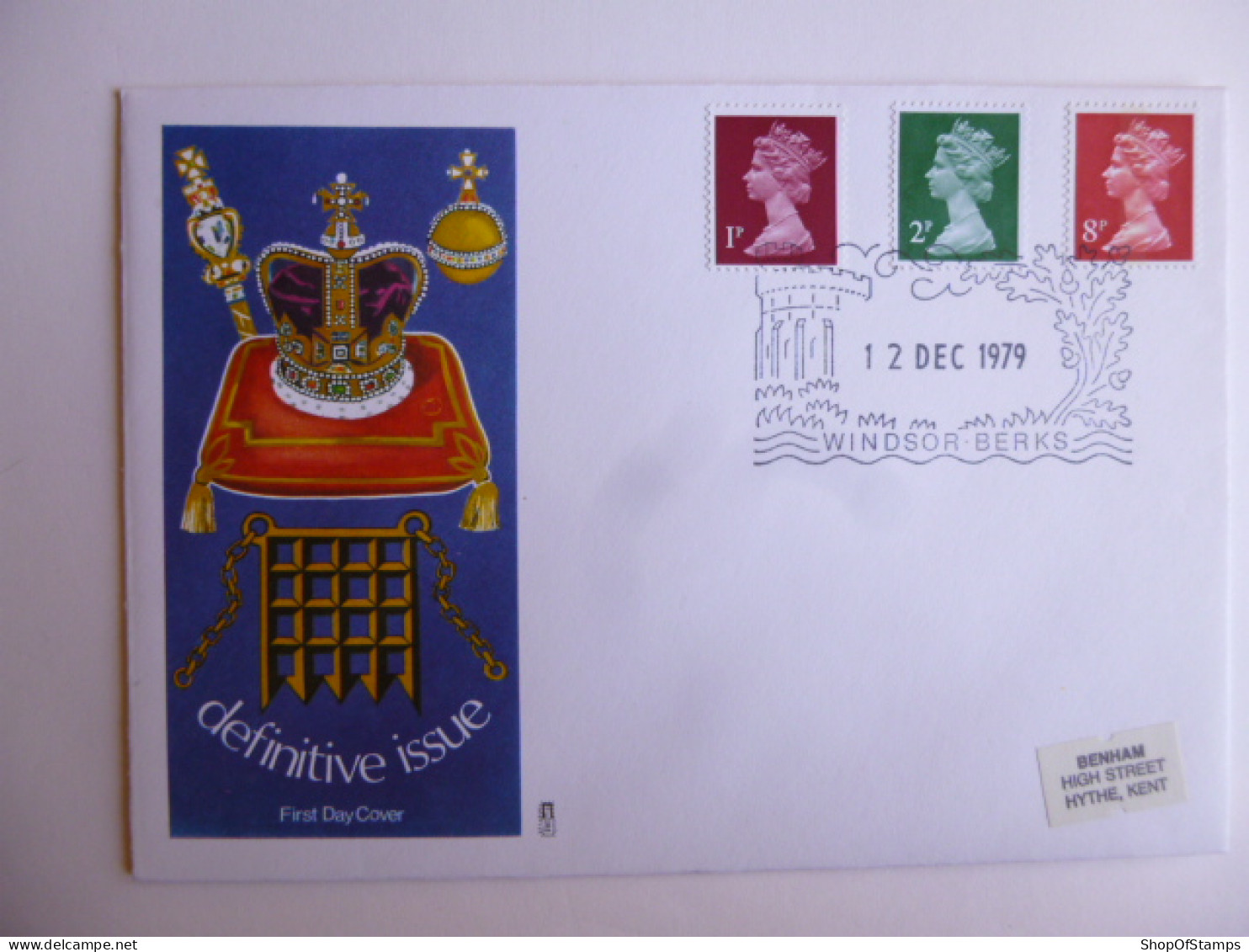 GREAT BRITAIN SG DEFINITIVES ISSUE DATED  12.12.79 FDC  - Ohne Zuordnung