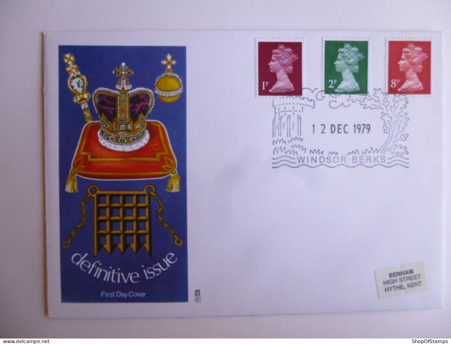 GREAT BRITAIN SG DEFINITIVES ISSUE DATED  12.12.79 FDC  - Non Classés