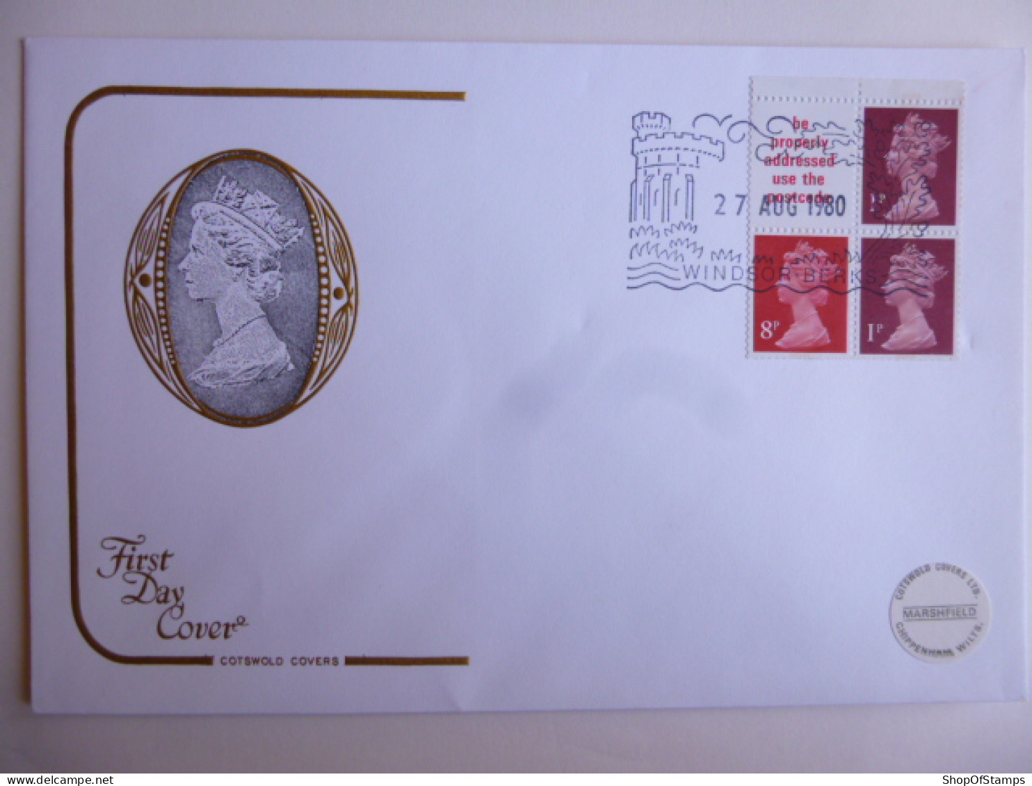 GREAT BRITAIN SG DEFINITIVES ISSUE DATED  27.08.80 FDC  - Ohne Zuordnung