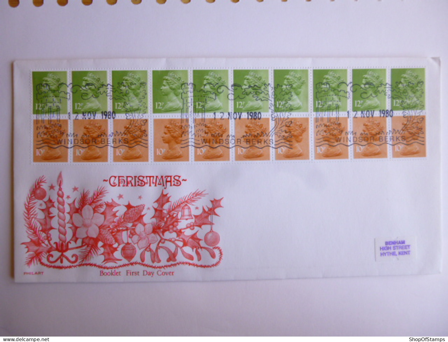 GREAT BRITAIN SG DEFINITIVES ISSUE DATED  12.11.80 FDC  - Ohne Zuordnung
