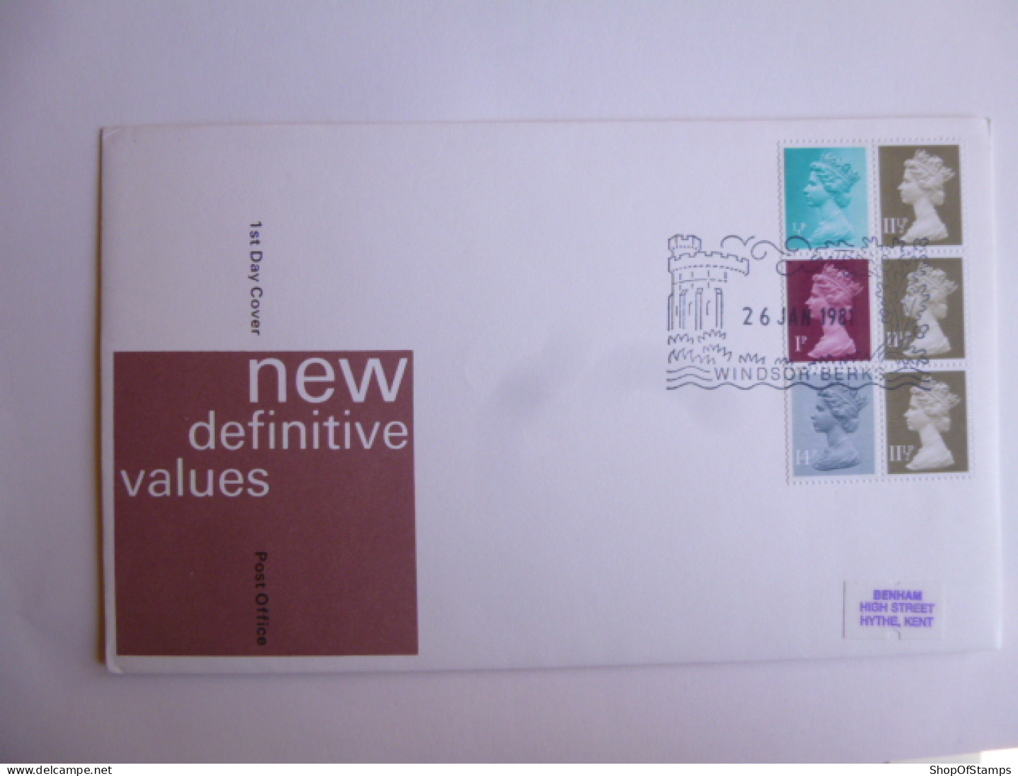 GREAT BRITAIN SG DEFINITIVES ISSUE DATED  26.01.81 FDC  - Unclassified