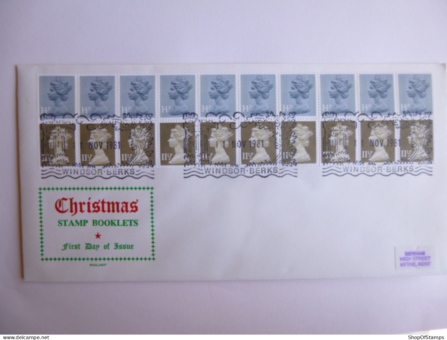 GREAT BRITAIN SG DEFINITIVES ISSUE DATED  11.11.81 FDC  - Ohne Zuordnung