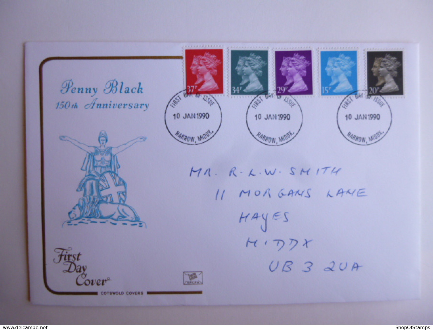 GREAT BRITAIN SG 1467/74 150TH ANNIVERSARY OF PENNY BLACK   FDC  - Non Classés