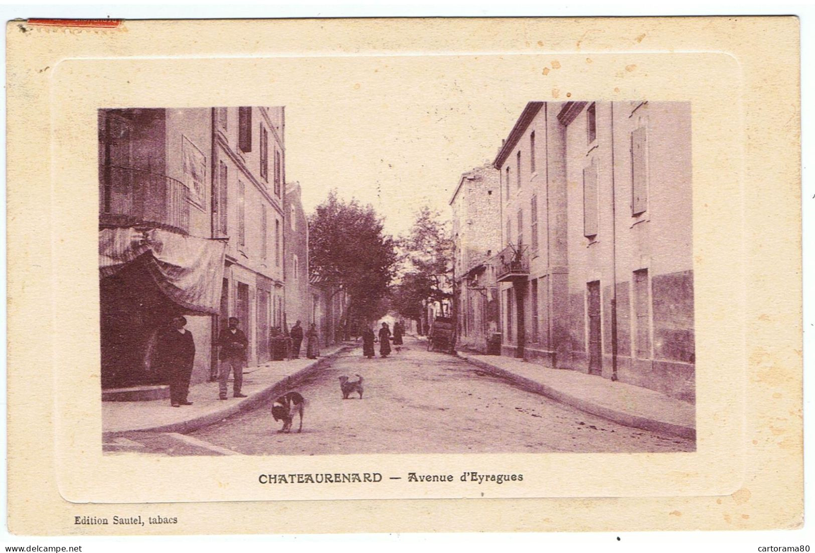 Chateaurenard / Avenue D'Eyragues / Carte Embossée / Ed. Sautel - Chateaurenard