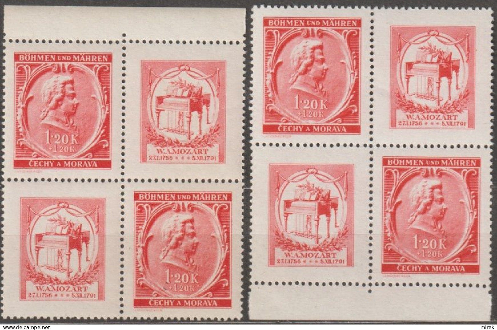 024/ Pof. 70, Border Small Crosses - Unused Stamps