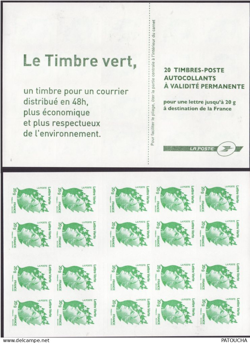 Carnet 604-C3 Le Timbre Vert - Modernes : 1959-...