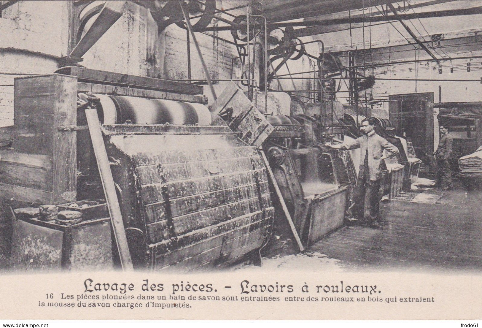 TEXTILE, TEKSTIEL, LAVAGE DES PIECES, LAVOIRS A ROULEAUX - Industry