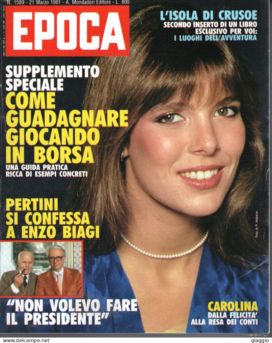 °°° RIVISTA EPOCA N° 1589 DEL 21 MARZO 1981 °°° - Autres & Non Classés