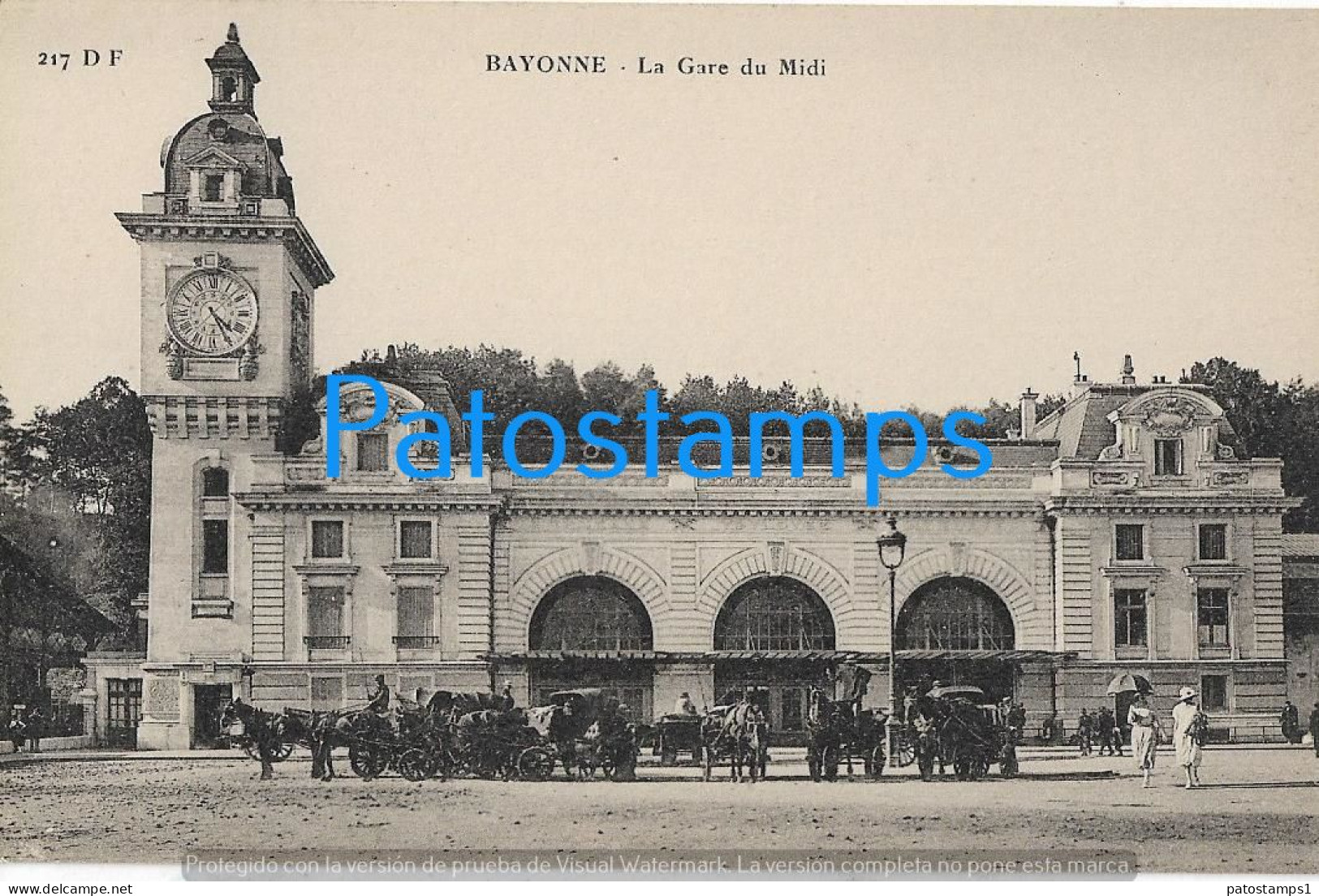 227924 FRANCE BAYONNE THE STATION TRAIN POSTAL POSTCARD - Otros & Sin Clasificación