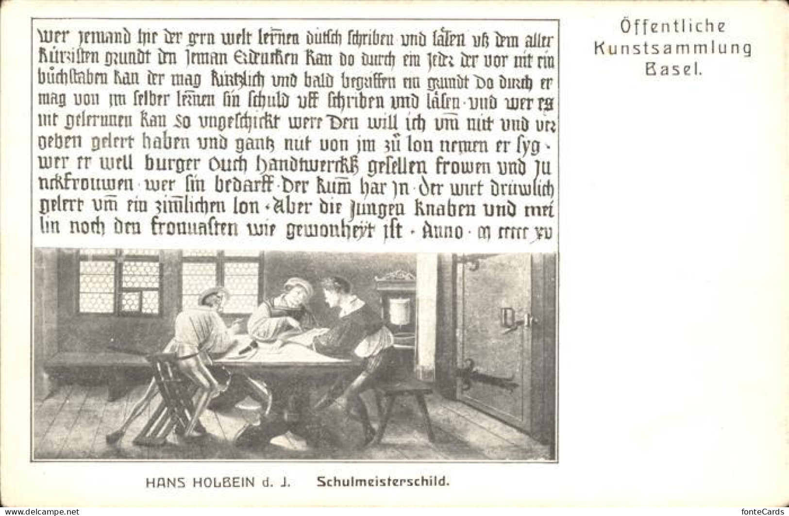 11893410 Basel BS Hans Holbein Schulmeisterschild Basel BS - Autres & Non Classés