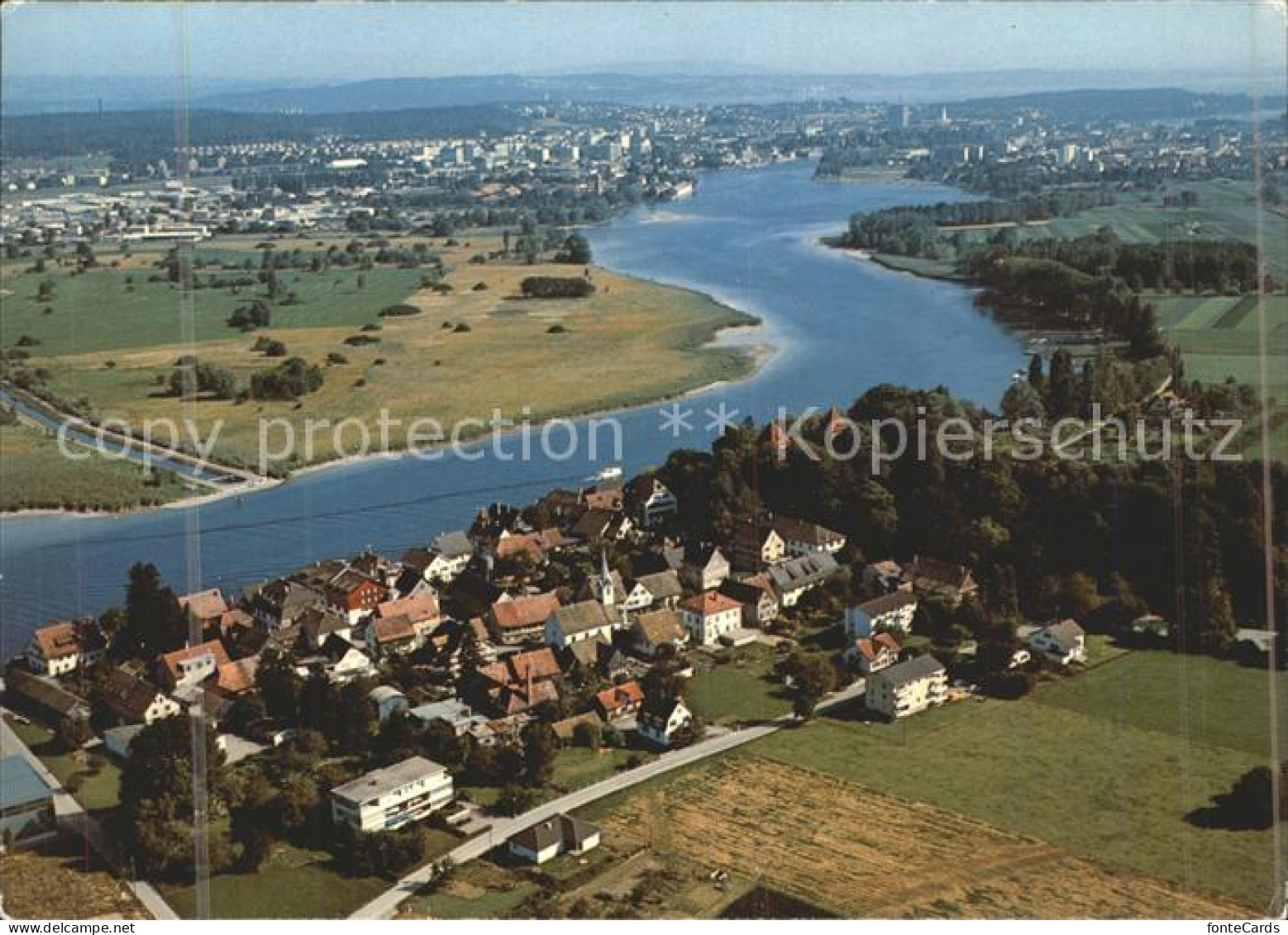 11892592 Gottlieben Am Untersee Rhein Kreuzlingen Konstanz Fliegeraufnahme Gottl - Other & Unclassified