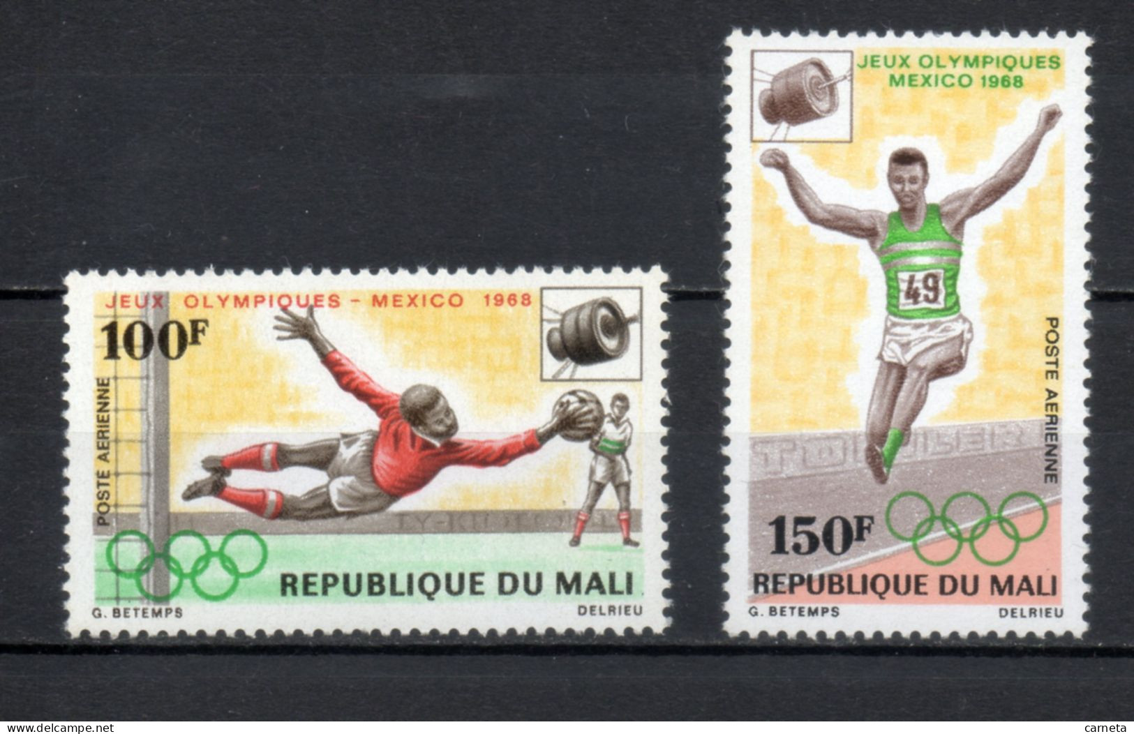 MALI  PA  N° 62 + 63    NEUFS SANS CHARNIERE  COTE 5.00€    FOOTBALL JEUX OLYMPIQUES MEXICO SPORT - Malí (1959-...)