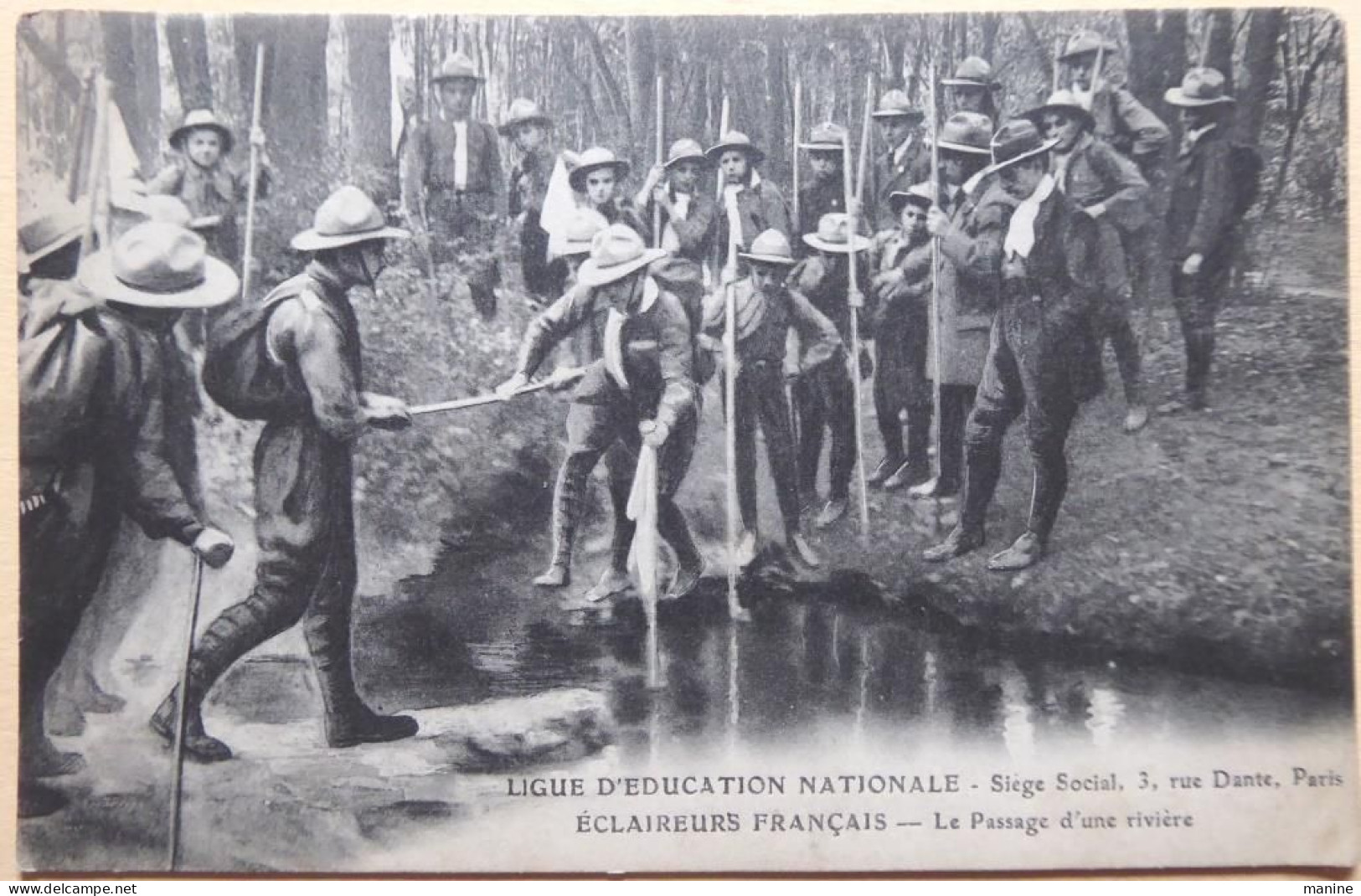 ECLAIREURS FRANCAIS - Le Passage D'une Rivière - Ligue D'éducation Nationale - Scouting