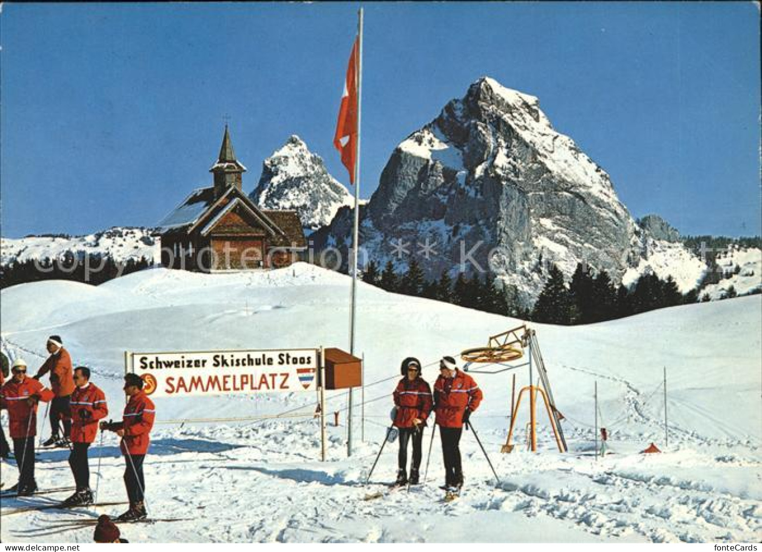 11891393 Stoos SZ Schweizer Skischule Curling Eisfeld Stoos SZ - Otros & Sin Clasificación