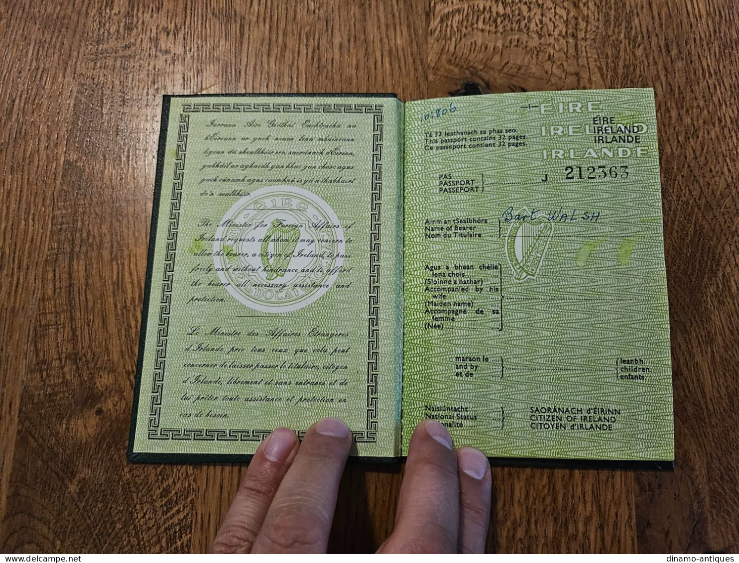 1981 Ireland Eire Passport Passeport Reisepass Issued In Dublin - Great Condition - Historical Documents