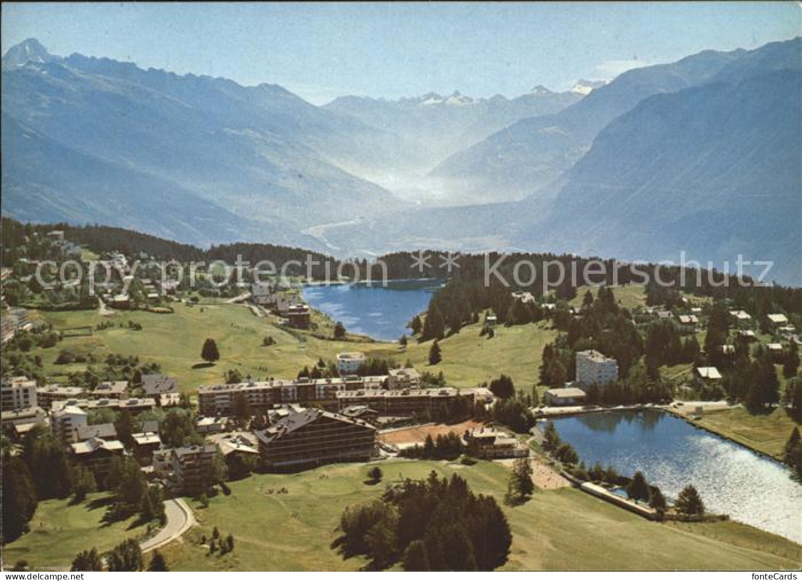 11891358 Crans-Montana Les Lacs Et La Plaine Du Rhone Crans-sur-Sierre  - Autres & Non Classés