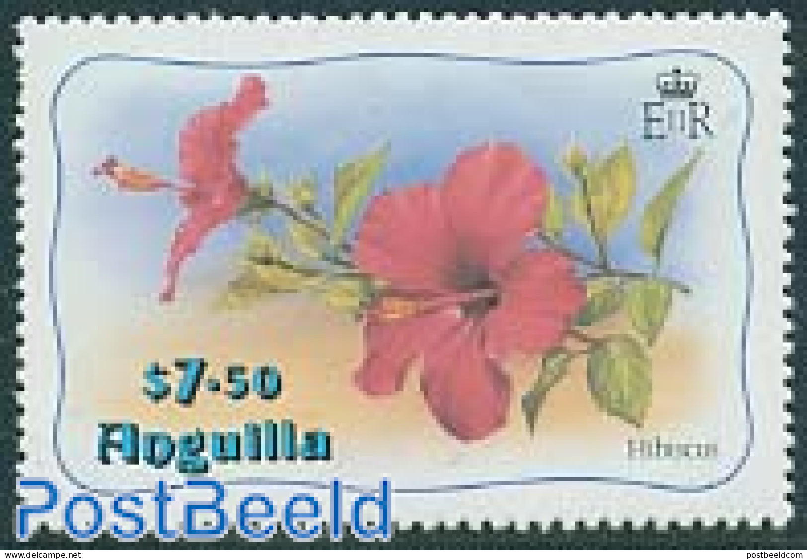 Anguilla 1982 7.50$, Stamp Out Of Set, Mint NH, Nature - Flowers & Plants - Anguilla (1968-...)
