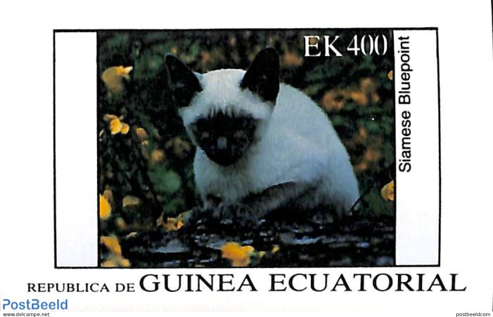 Equatorial Guinea 1976 Siam Cat S/s, Mint NH, Nature - Cats - Equatoriaal Guinea