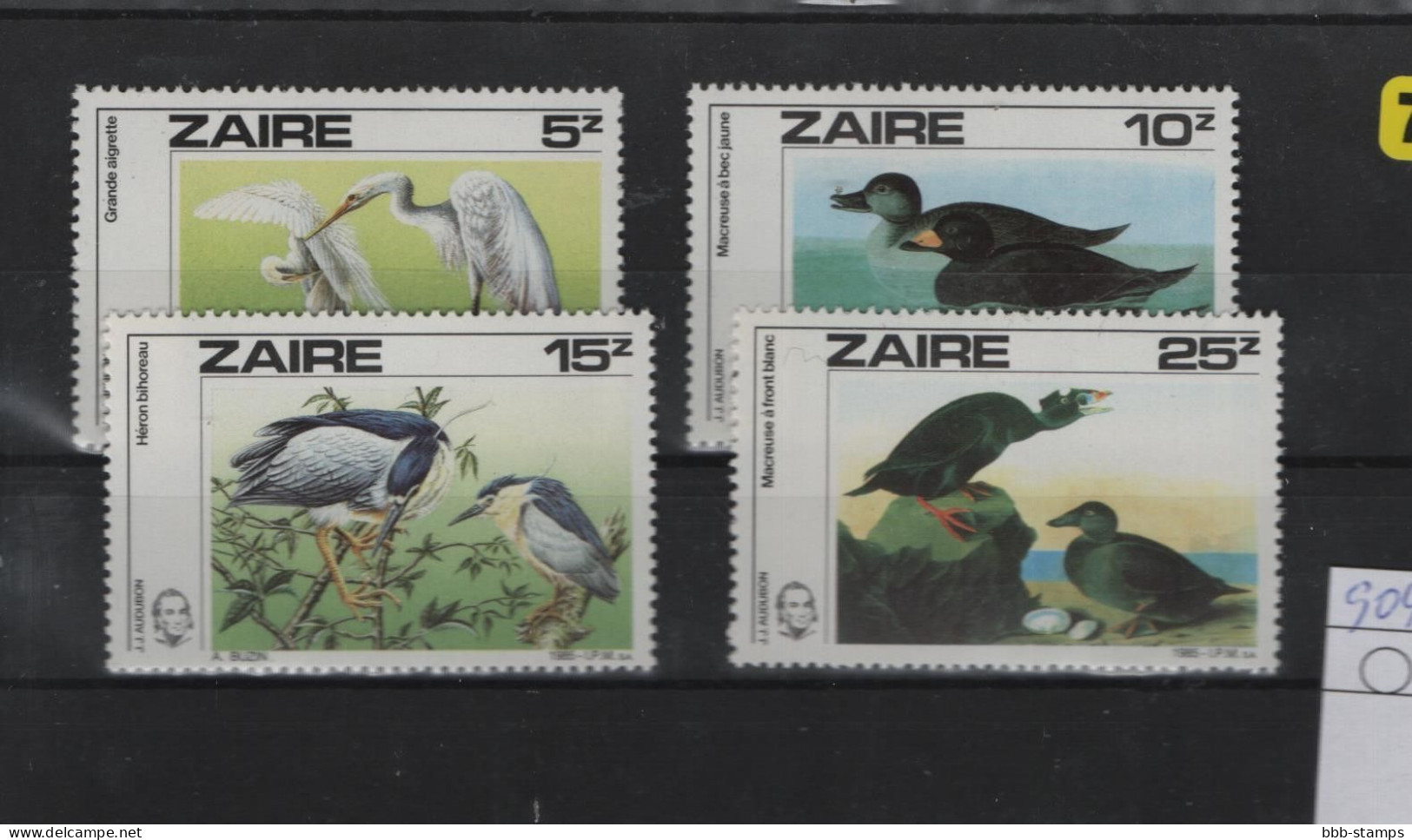 Kongo Kinshasa Michel Cat.No. Mnh/** 904/907 Birds - Nuevos