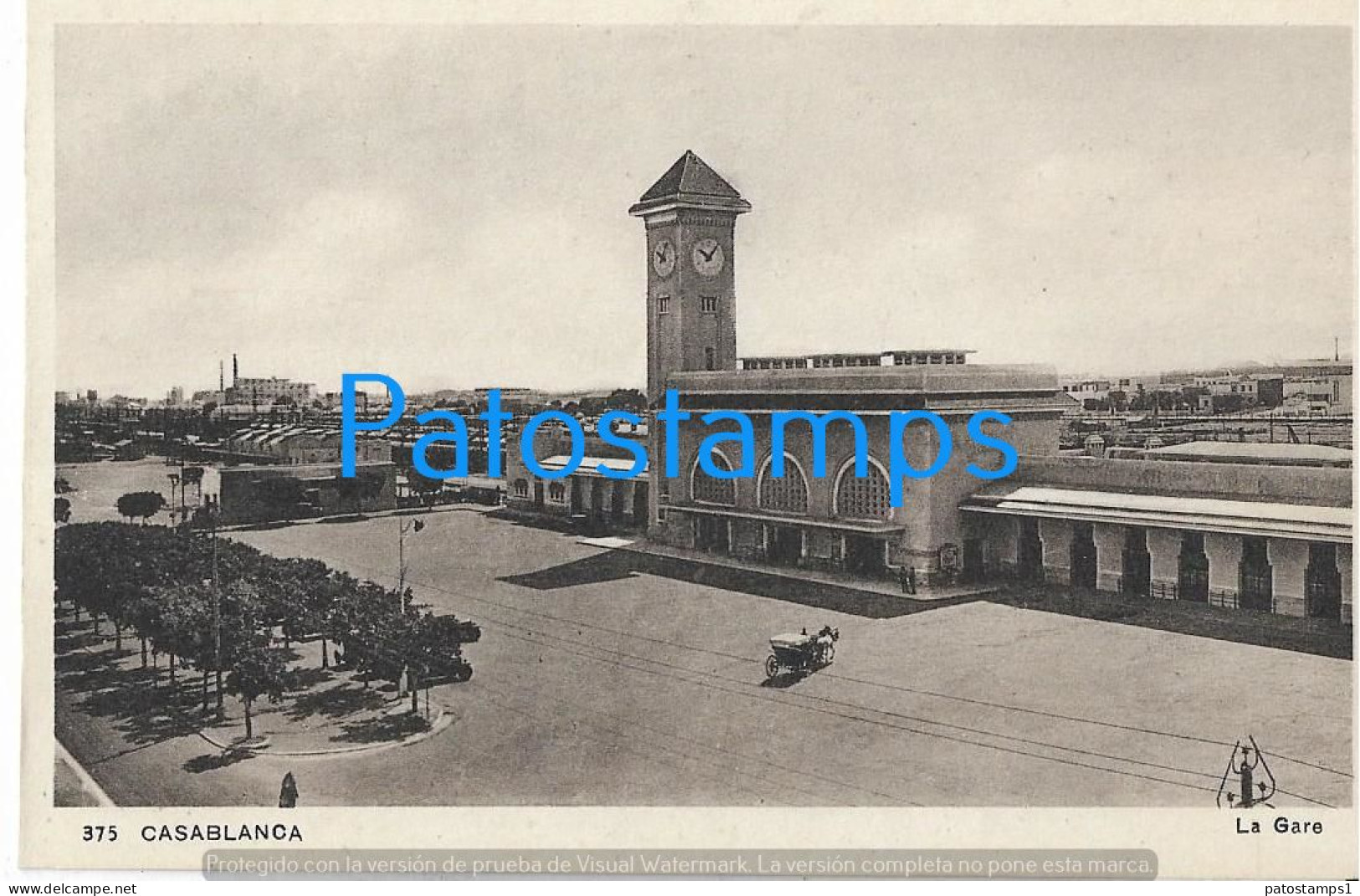 227930 AFRICA CASABLANCA MOROCCO THE STATION TRAIN POSTAL POSTCARD - Unclassified