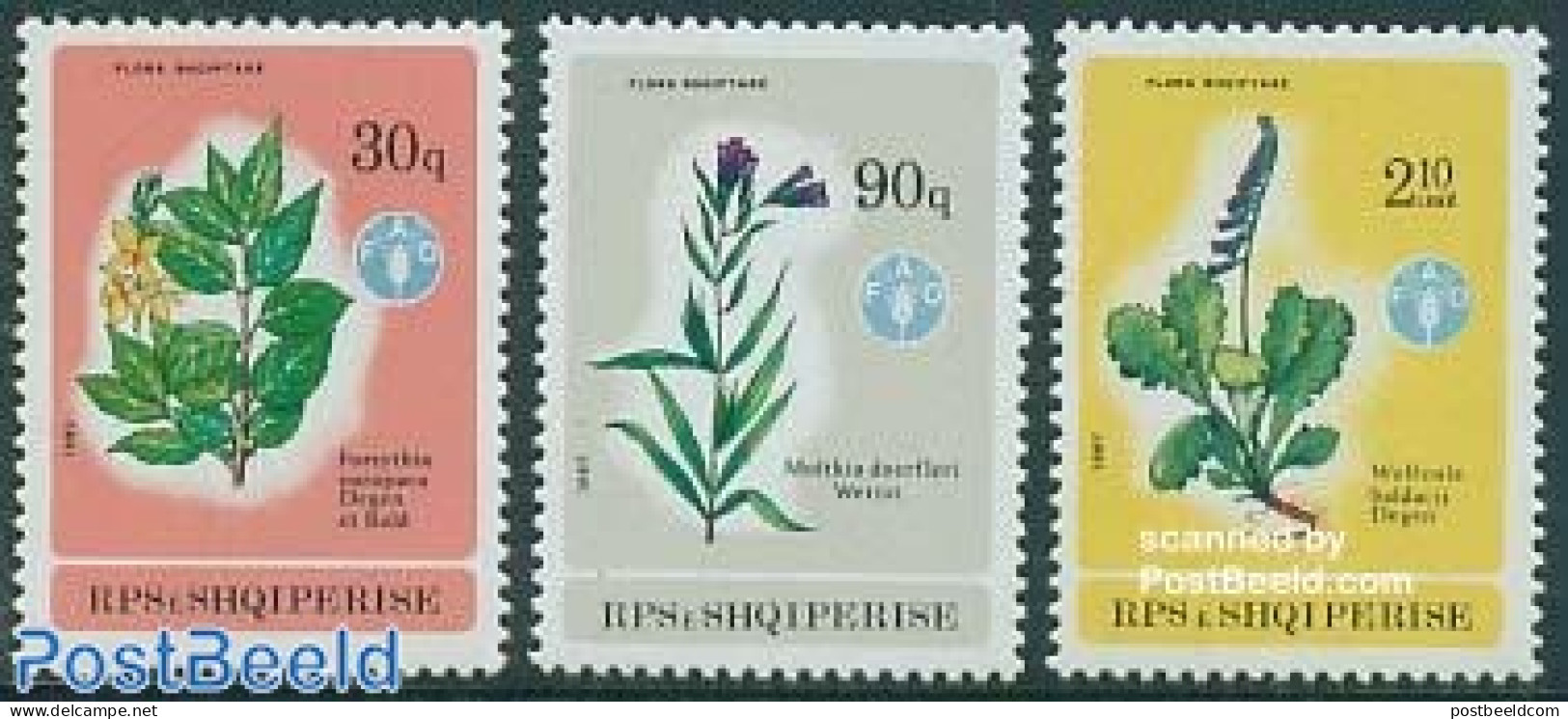 Albania 1987 Flora 3v, Mint NH, Nature - Flowers & Plants - Albanien