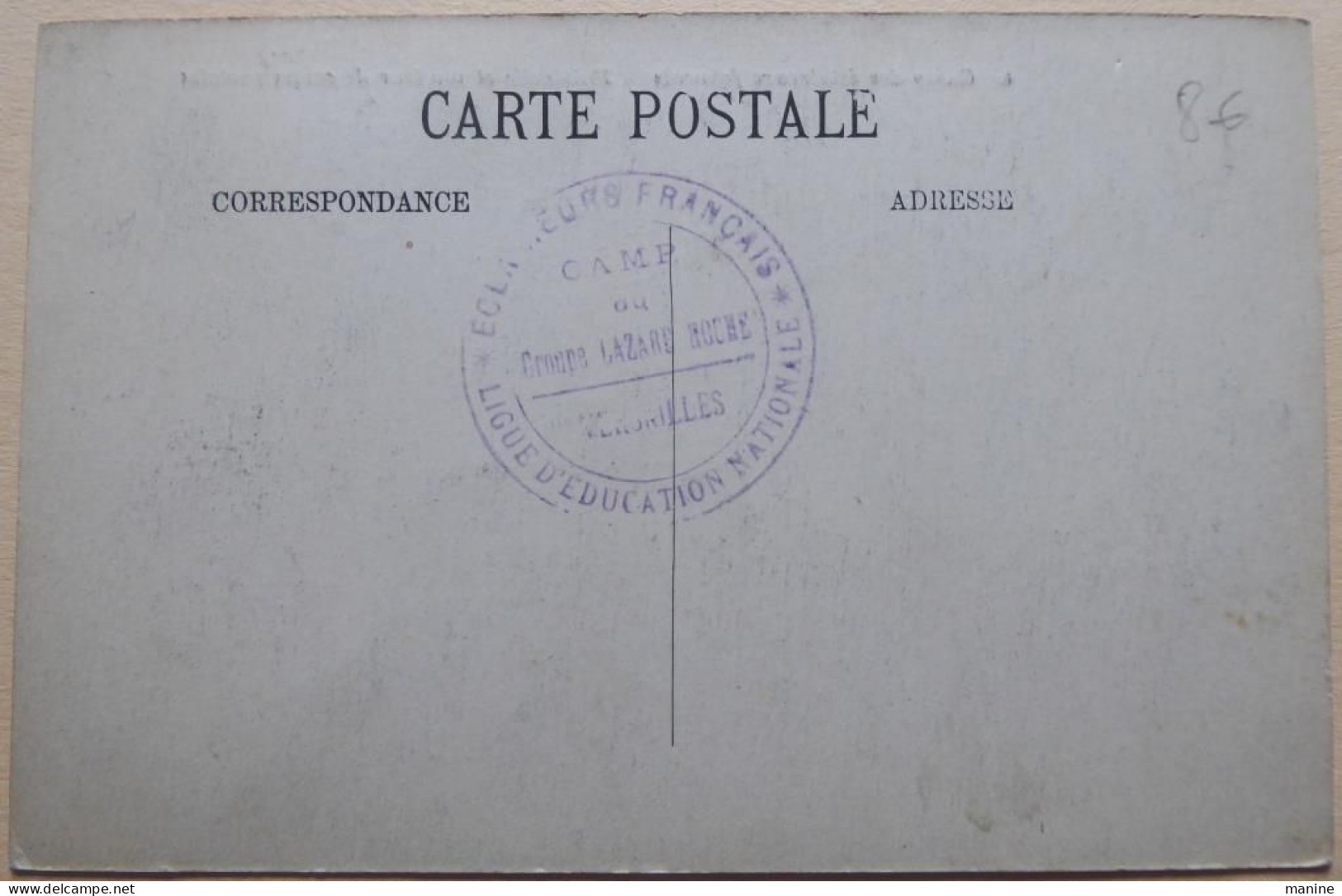 Camp Des  éclaireurs Français - Sentinelle Et Vendeur De Cartes Postales - Voir Cachet Camp Groupe Lazare Hoche - Pfadfinder-Bewegung