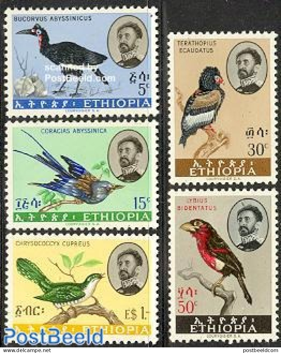 Ethiopia 1962 Birds 5v, Mint NH, Nature - Birds - Ethiopia