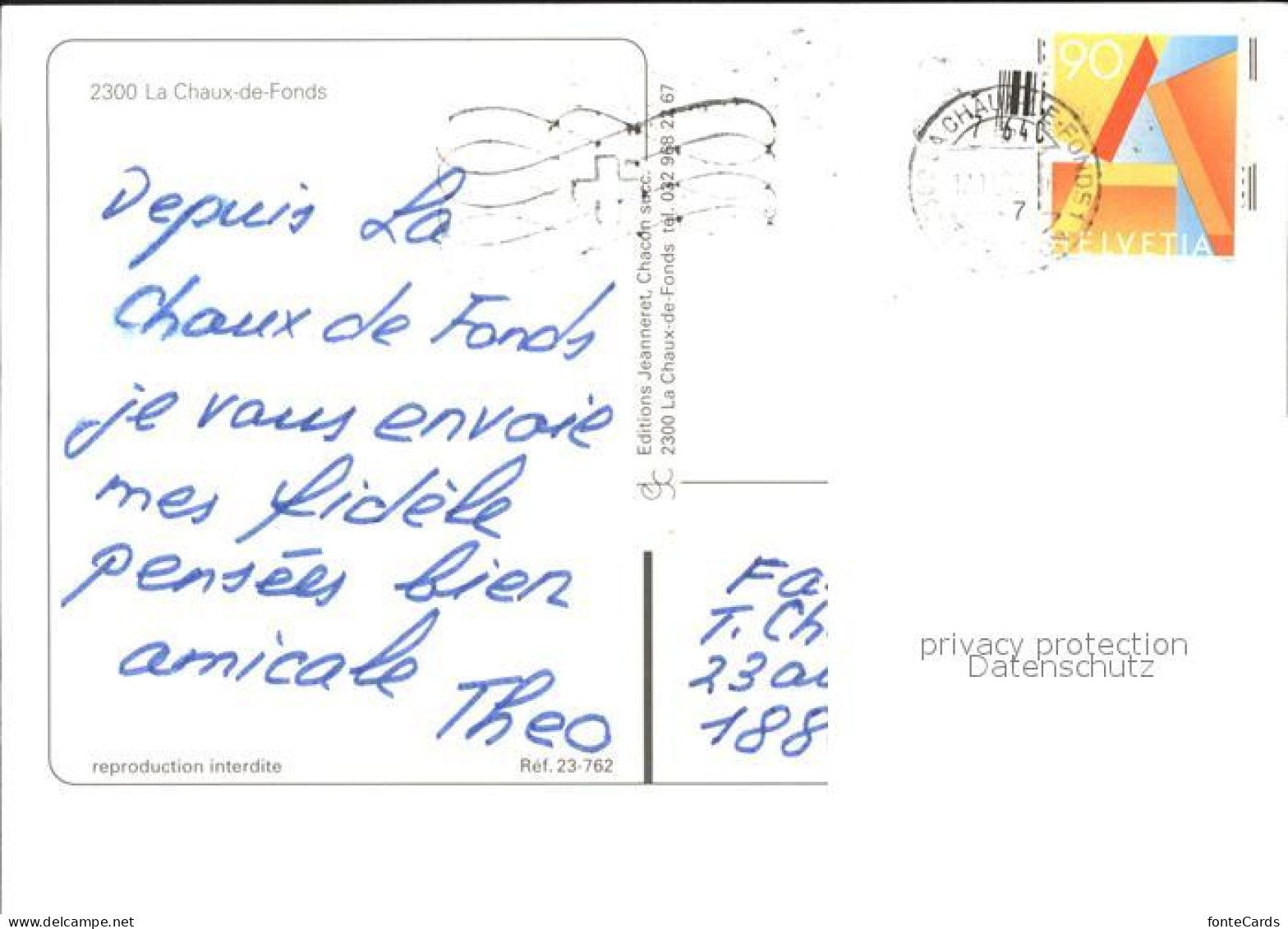 11891304 La Chaux-de-Fonds Fliegeraufnahme La Chaux-de-Fonds - Sonstige & Ohne Zuordnung