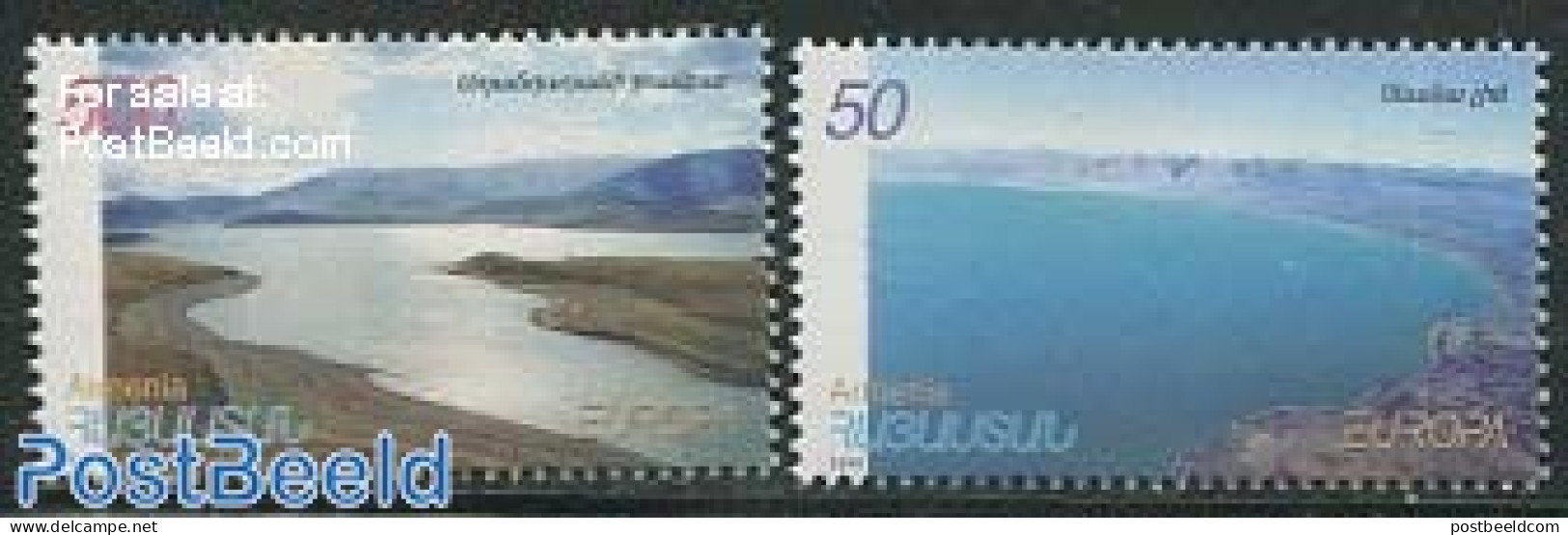 Armenia 2001 Europa, Water 2v, Mint NH, History - Nature - Europa (cept) - Water, Dams & Falls - Armenien