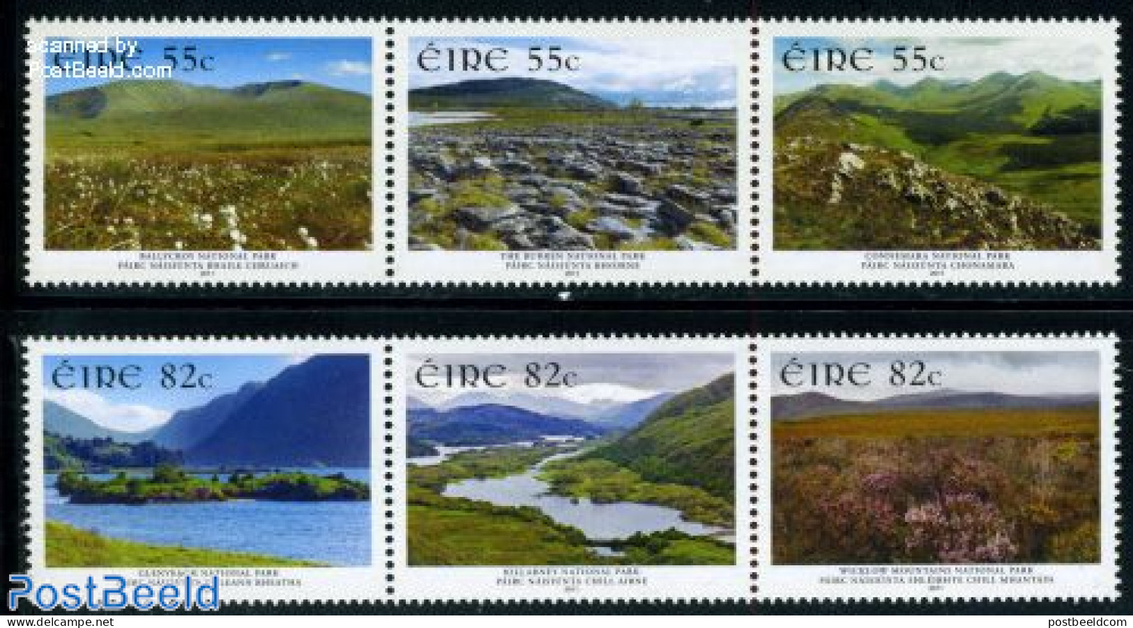 Ireland 2011 National Parks 6v (2 X [::]), Mint NH - Ongebruikt