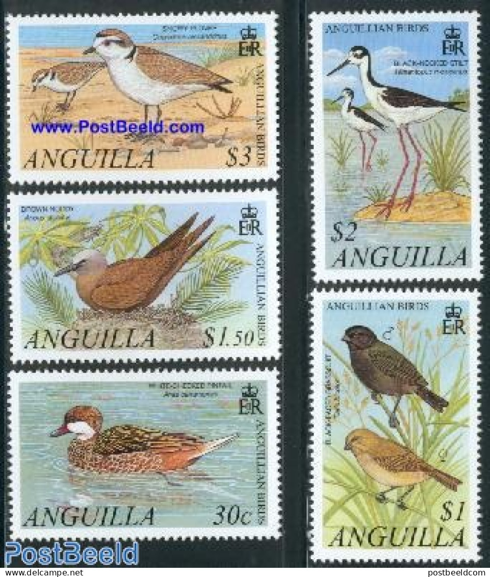 Anguilla 2001 Birds 5v, Mint NH, Nature - Birds - Ducks - Anguilla (1968-...)