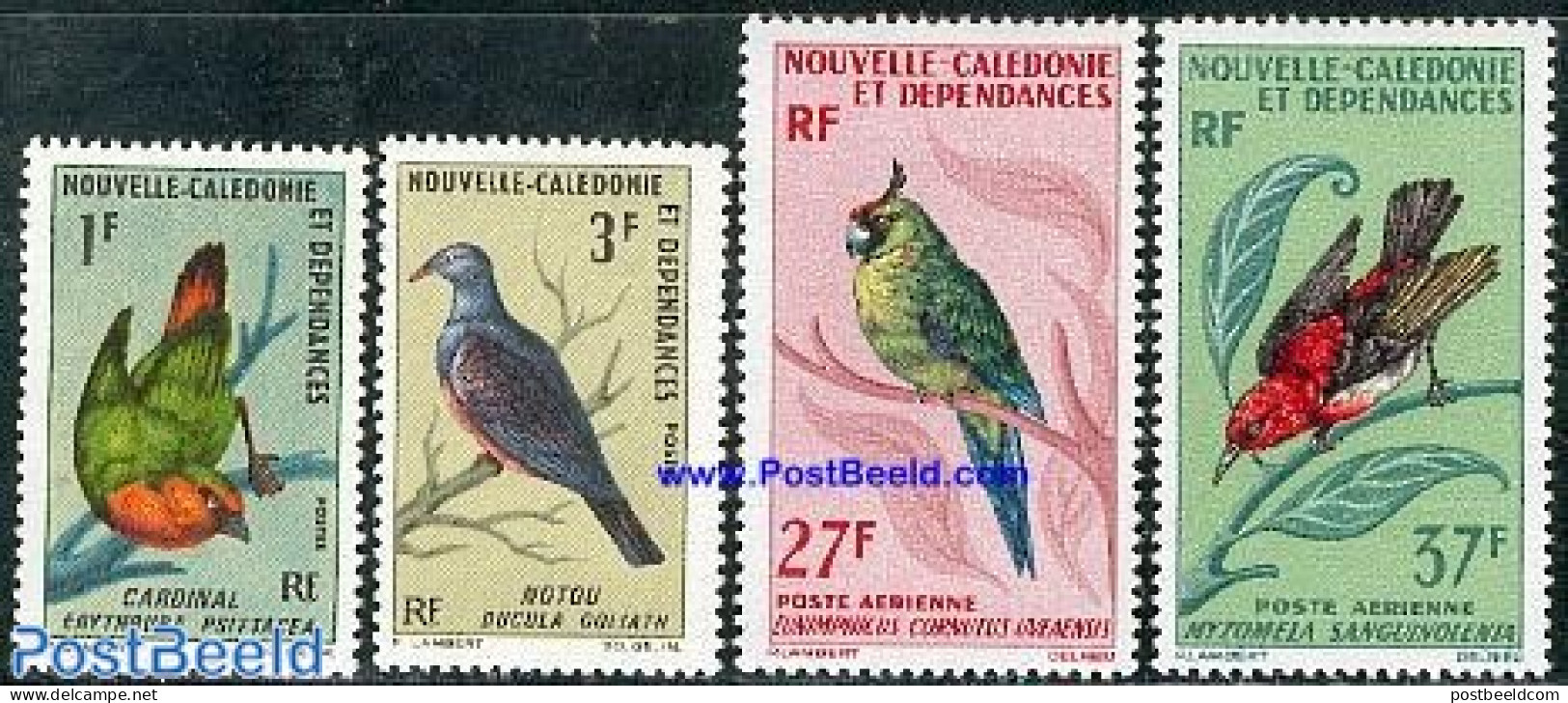 New Caledonia 1966 Birds 4v, Mint NH, Nature - Birds - Neufs