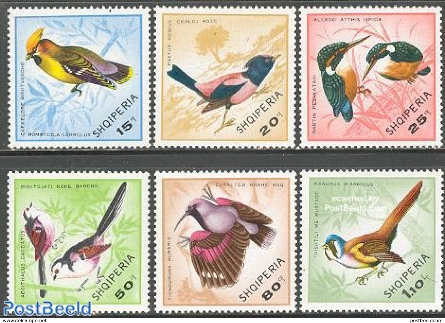 Albania 1968 Birds 6v, Mint NH, Nature - Birds - Kingfishers - Albanië